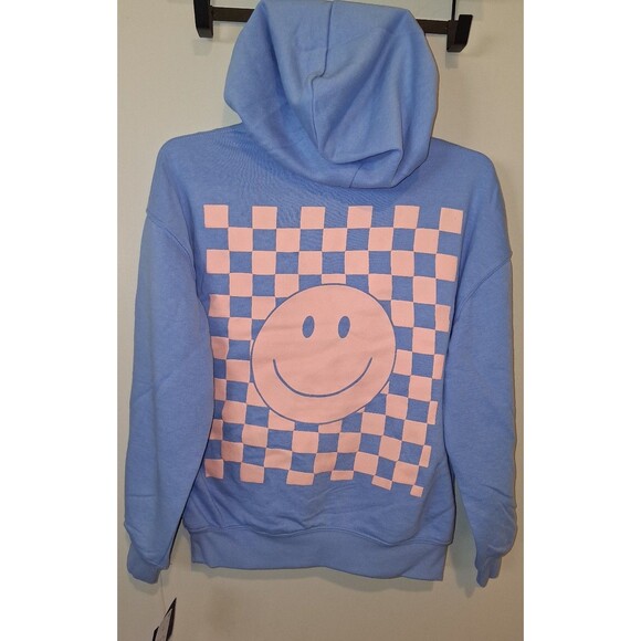 NEW! Girl's Grayson Threads Take It Easy Blue & Pink Hooded Sweatshirt, Size M - Picture 5 of 10